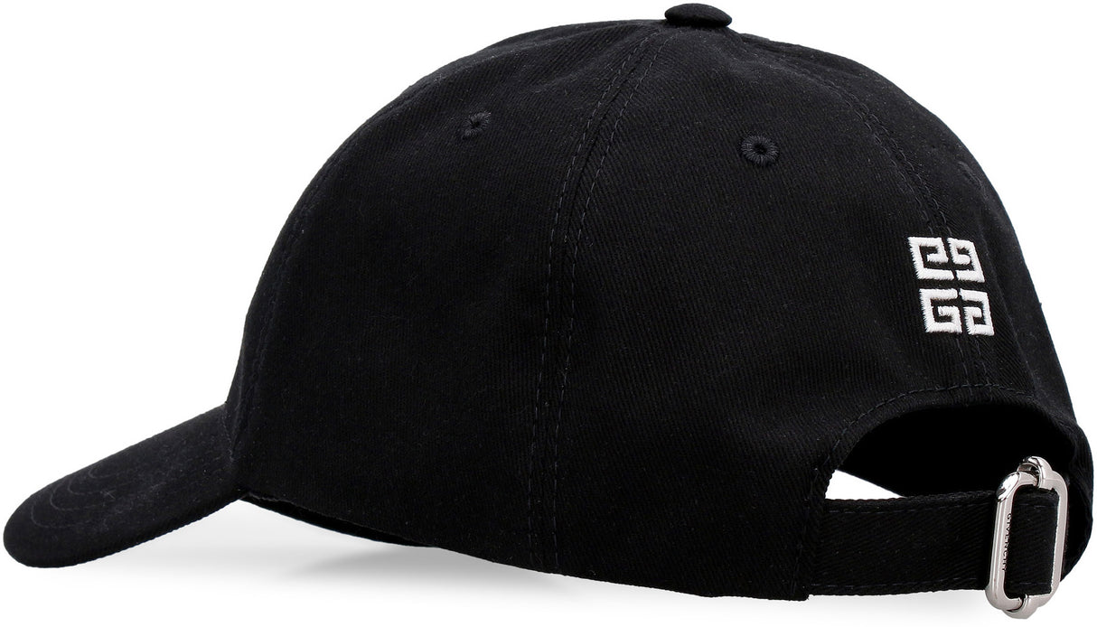 GIVENCHY Men's Contrasting Logo Baseball Cap in Black