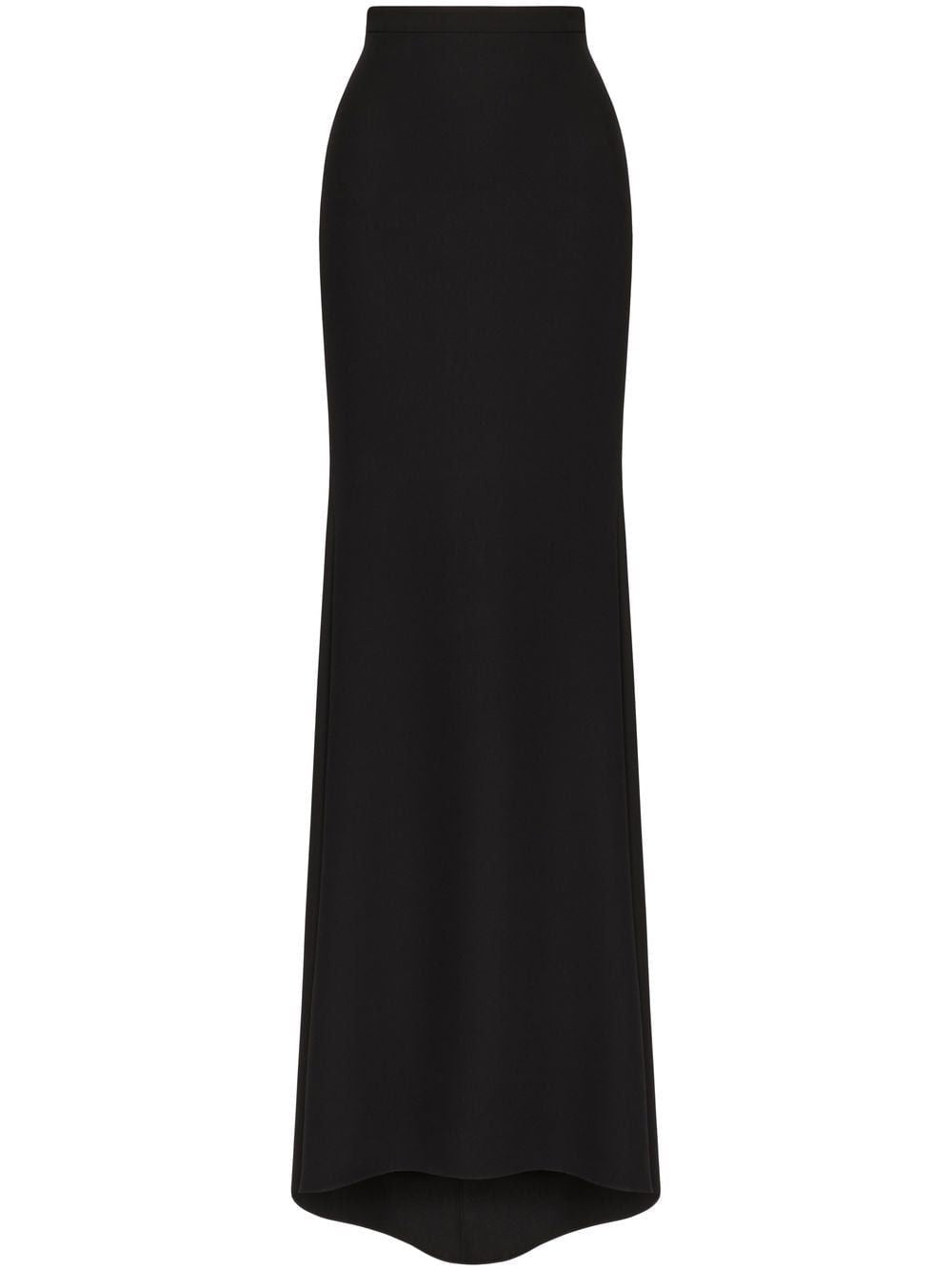 高腰黑色裙子，来自VALENTINO的SS23系列女装