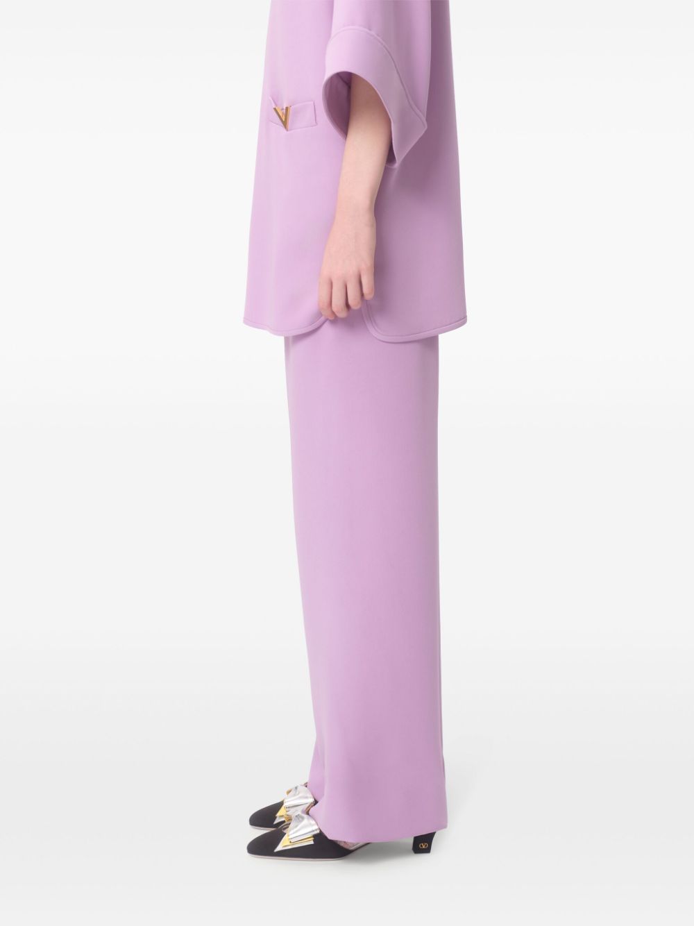 VALENTINO Wide-Leg Silk Trousers for Women