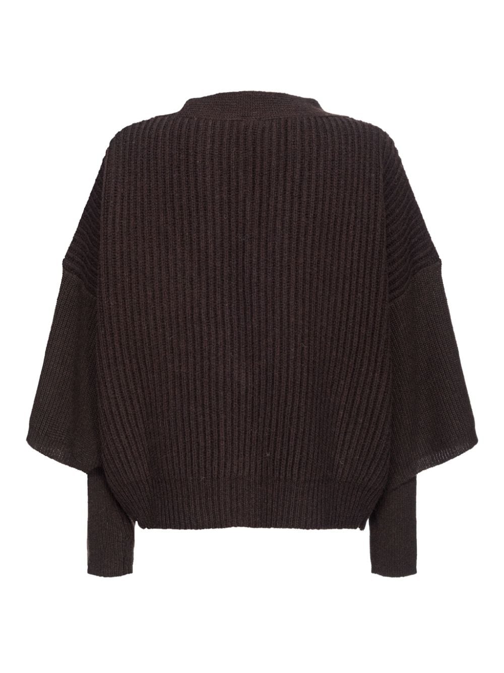 PINKO Chunky Ribbed Wool-Cashmere Sweater