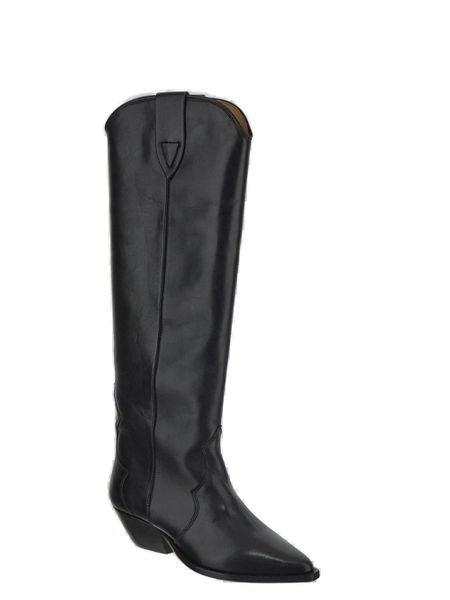 ISABEL MARANT Knee-High Pointed Toe Leather Boots