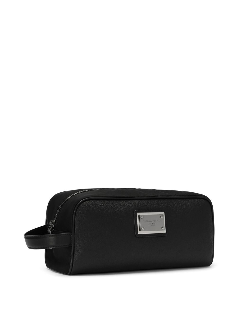 DOLCE & GABBANA Sleek Nylon Mini Beauty-Case with Leather Accents