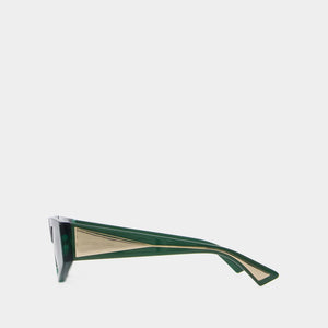 BOTTEGA VENETA Stunning Green Sunglasses for Women - Sustainable and Fashionable