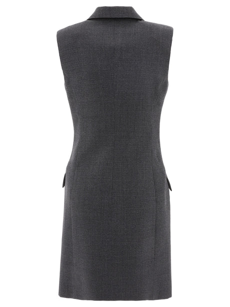 GIVENCHY Sophisticated Grey Tuxedo Dress for Women