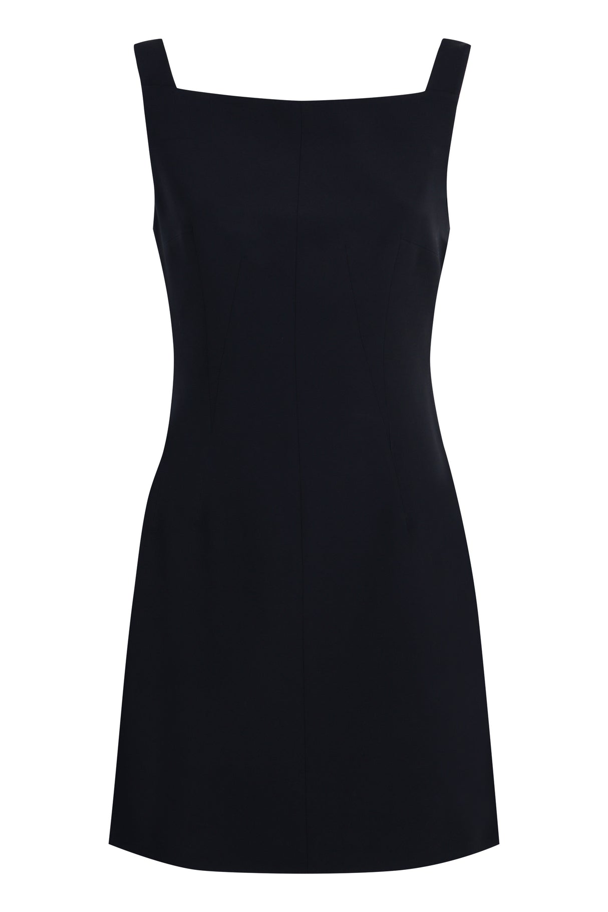 GIVENCHY Sophisticated Black Dress with Squared Neckline and Cut-Out Detail for Women