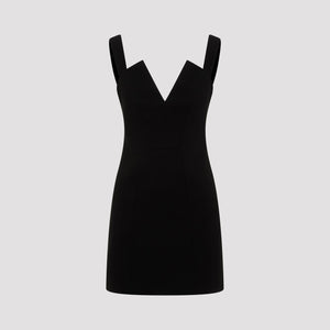 GIVENCHY Elegant V-Neck Crepe Dress for Women