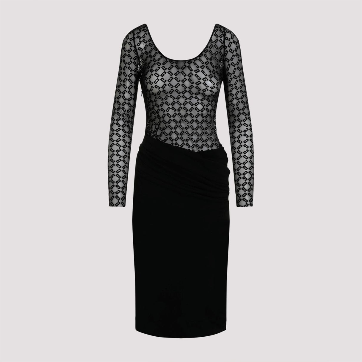 GIVENCHY Elegant Black Viscose Dress for Women - Fall/Winter 2024