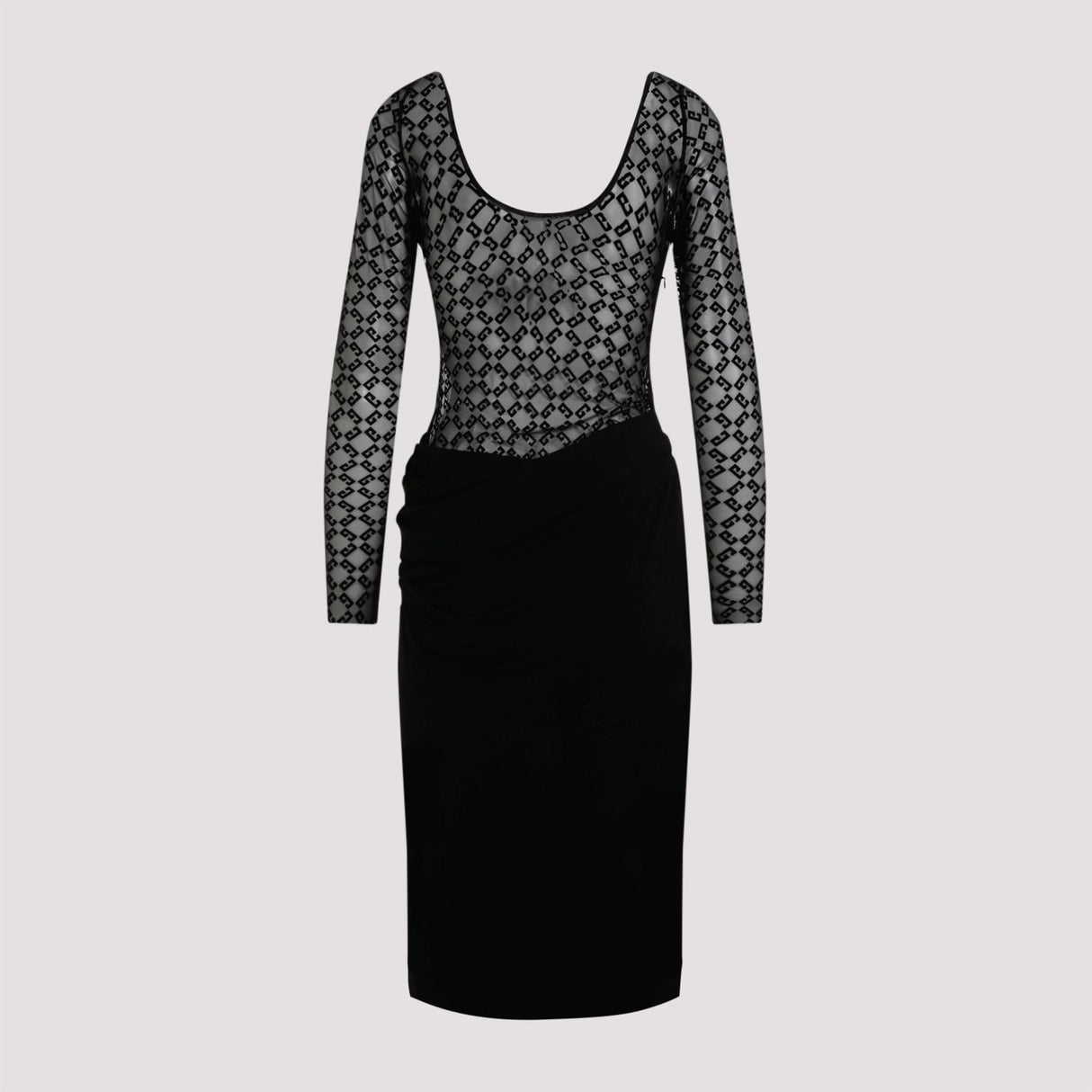 GIVENCHY Elegant Black Viscose Dress for Women - Fall/Winter 2024