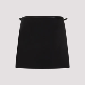 GIVENCHY Black Mini Wrap Skirt for Women - Season: SS24