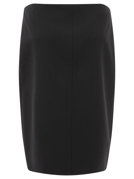 GIVENCHY Elegant Wool Pencil Skirt with Signature Detail