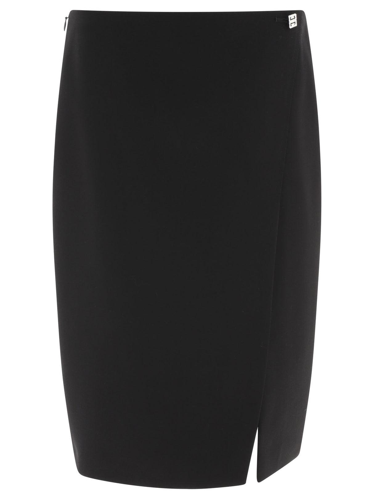 GIVENCHY Elegant Wool Pencil Skirt with Signature Detail