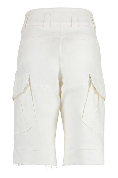 白色女性卡戈百摺短褲 - SS23系列