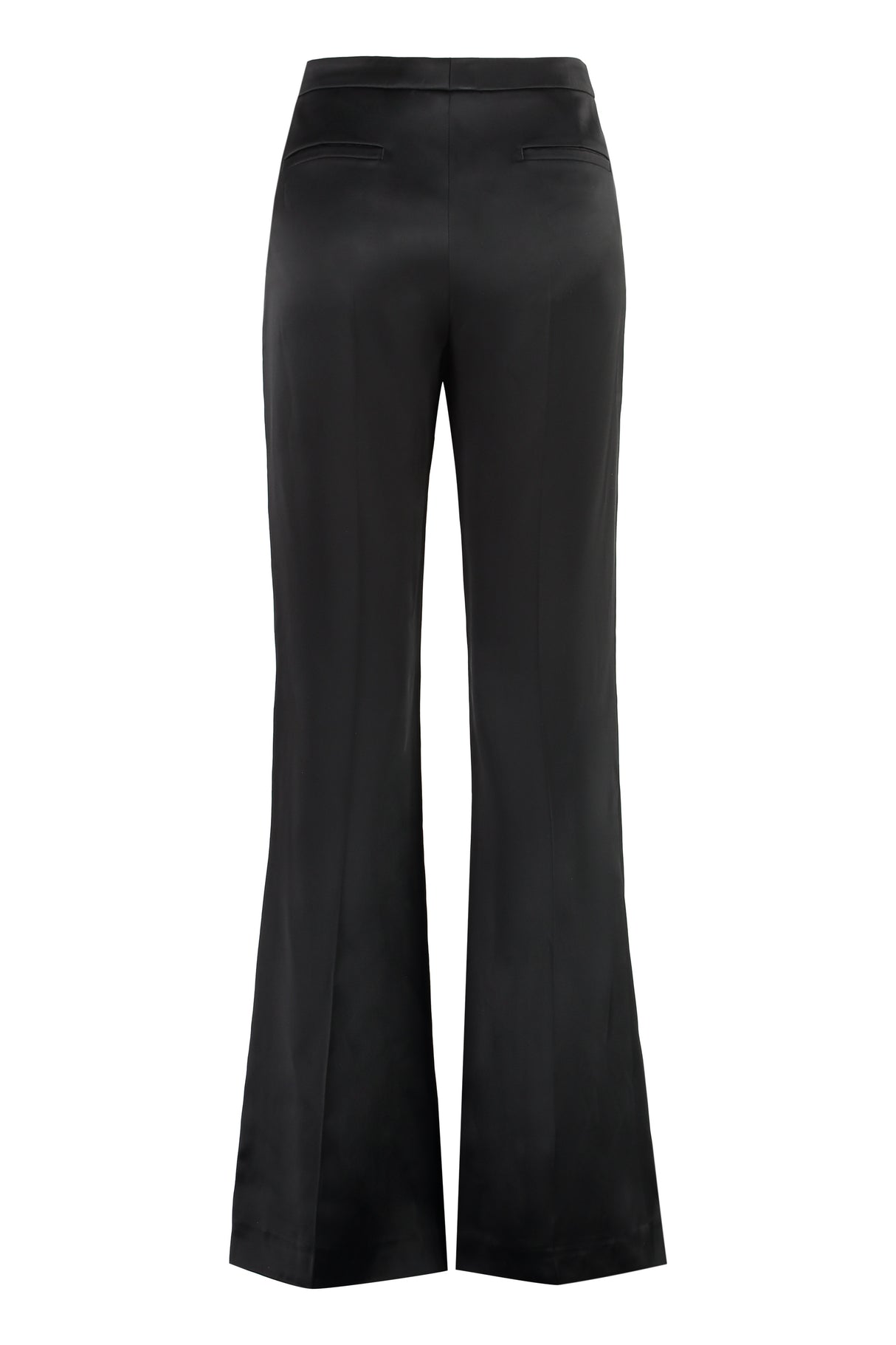 GIVENCHY Luxurious Feminine Black Satin Trousers for FW23