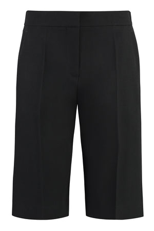 GIVENCHY Black Wool Shorts for Women - SS24 Collection