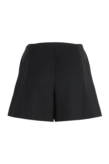 GIVENCHY Wool Mini Shorts with Button Front