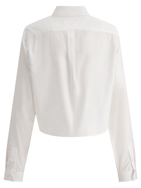 GIVENCHY Chic White Cotton Mini Shirt