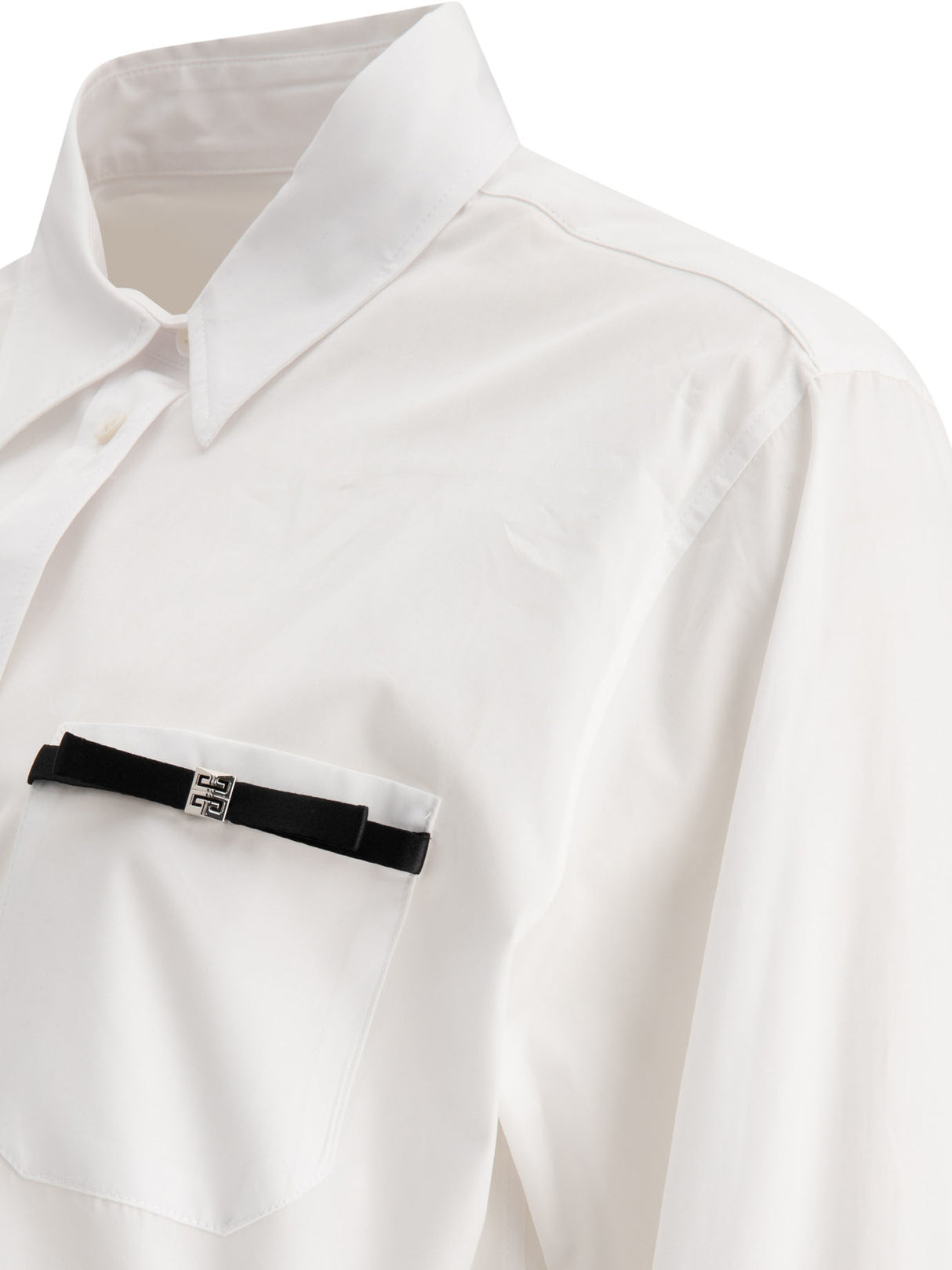 GIVENCHY Chic White Cotton Mini Shirt