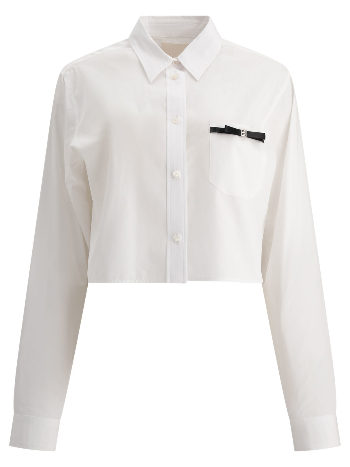 GIVENCHY Chic White Cotton Mini Shirt