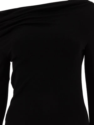 GIVENCHY Draped Collar Slim Fit Top for Women