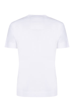 GIVENCHY Women's Mini White T-Shirt with Gold Logo Embroidery