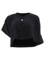 GIVENCHY Oversized Black Cropped T-Shirt for Women