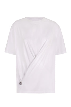 GIVENCHY Metallic Logo Wrap T-Shirt for Women