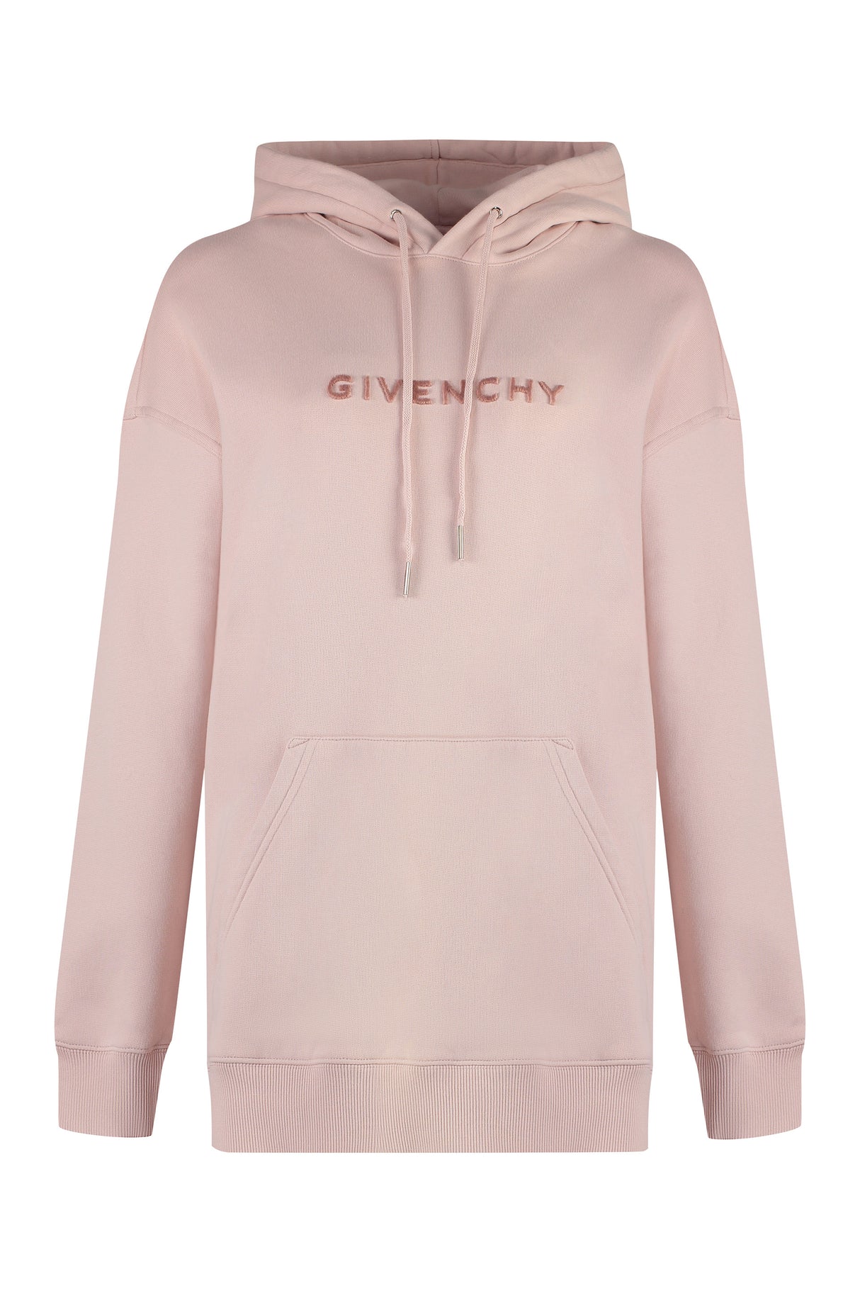 GIVENCHY Luxurious Pink Velvet Logo Hoodie for Women