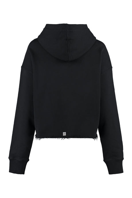 女款黑色棉質運動衫 - FW23系列