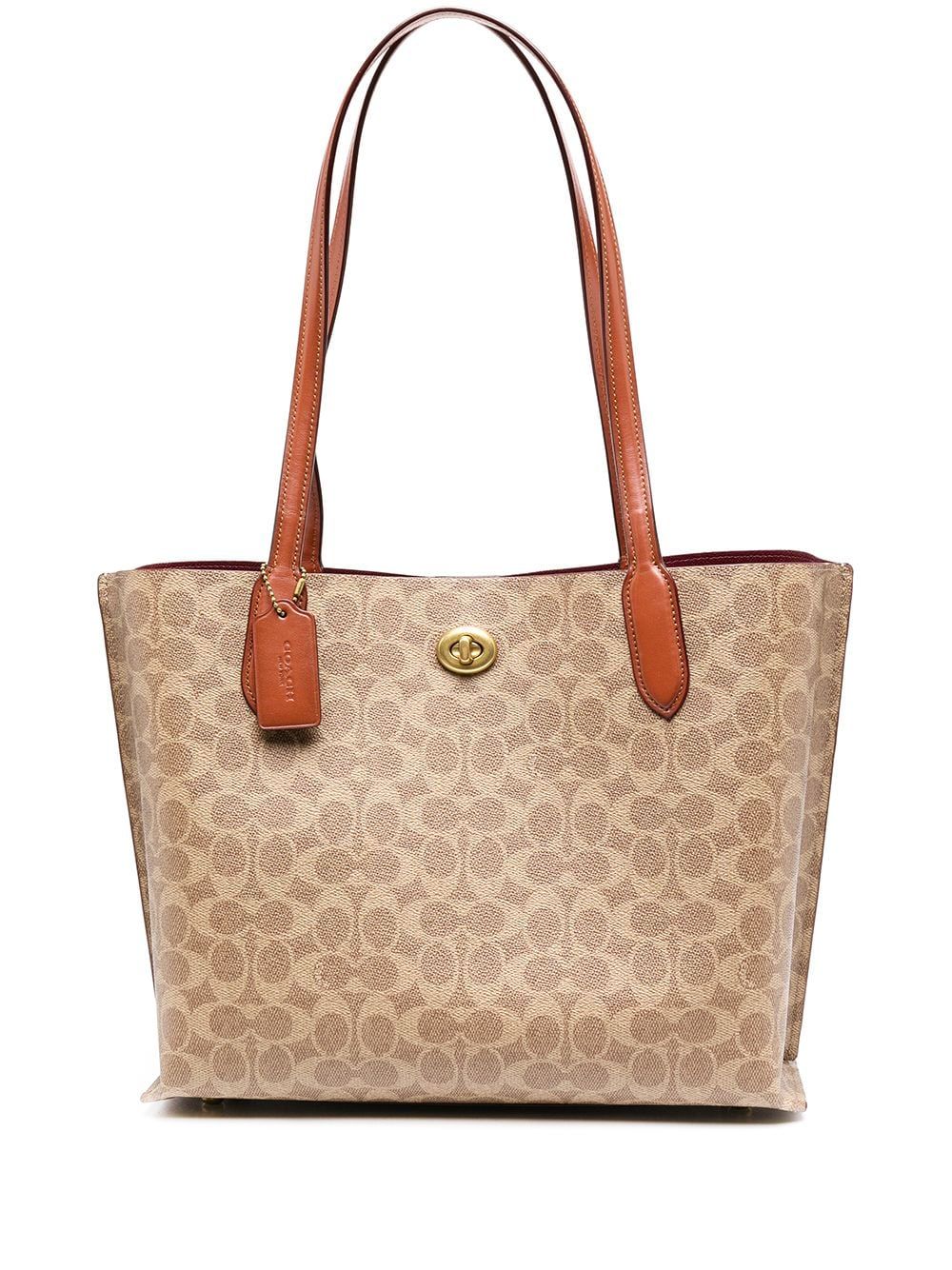 COACH Elegant Signature Tote Handbag