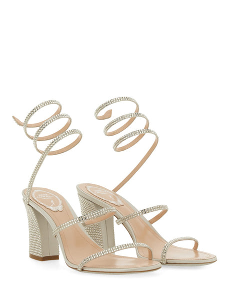 RENE CAOVILLA Sandal with Rhinestones for Women - SS25 Collection