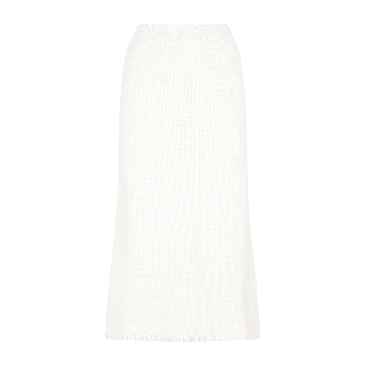 Luxurious Crochet Midi Skirt in White - FW22