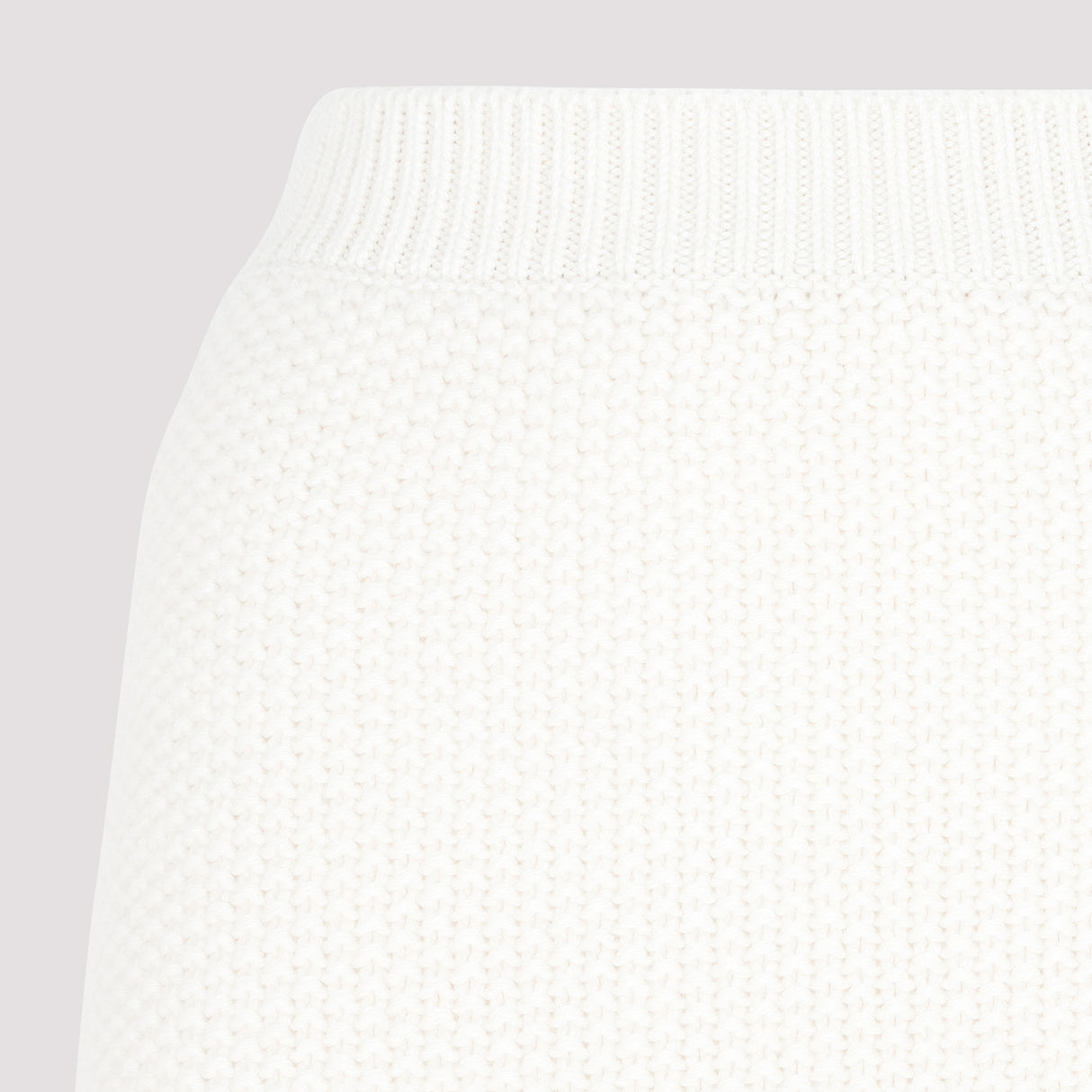 Luxurious Crochet Midi Skirt in White - FW22