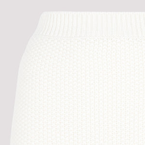 CHLOÉ Luxurious Crochet Midi Skirt in White, Perfect for FW22