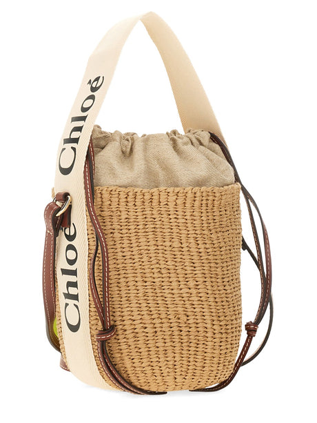 CHLOÉ Woody Bucket Handbag - Mini Style