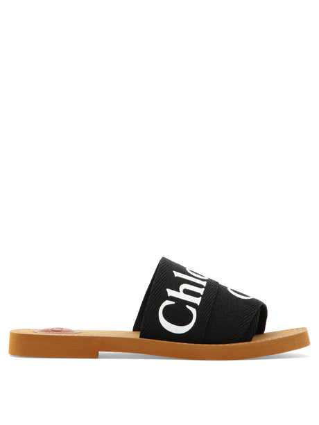 CHLOÉ Woody Flat Slip-On Sandals for Women