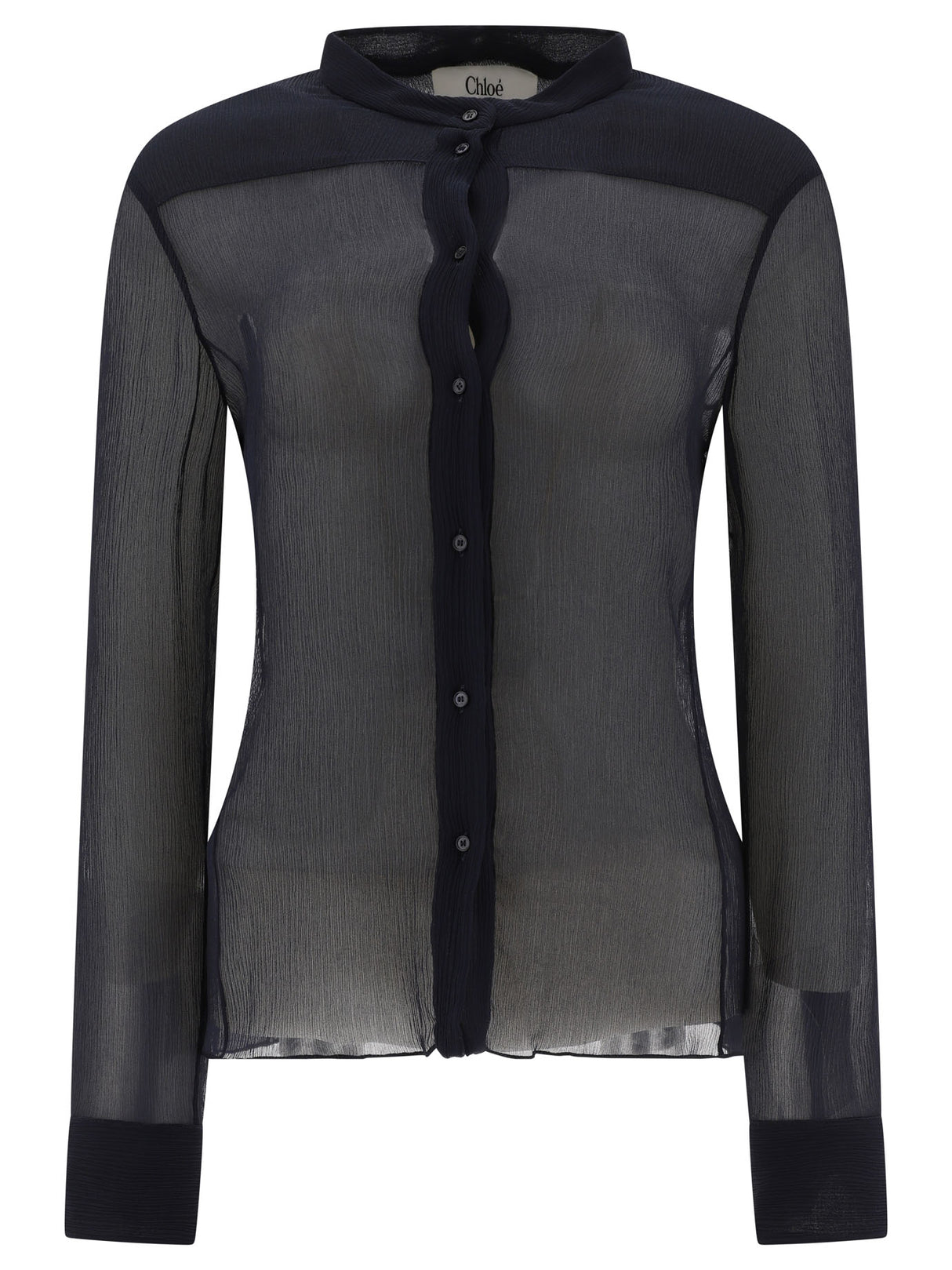 CHLOÉ Elegant Silk Blouse with Long Sleeves