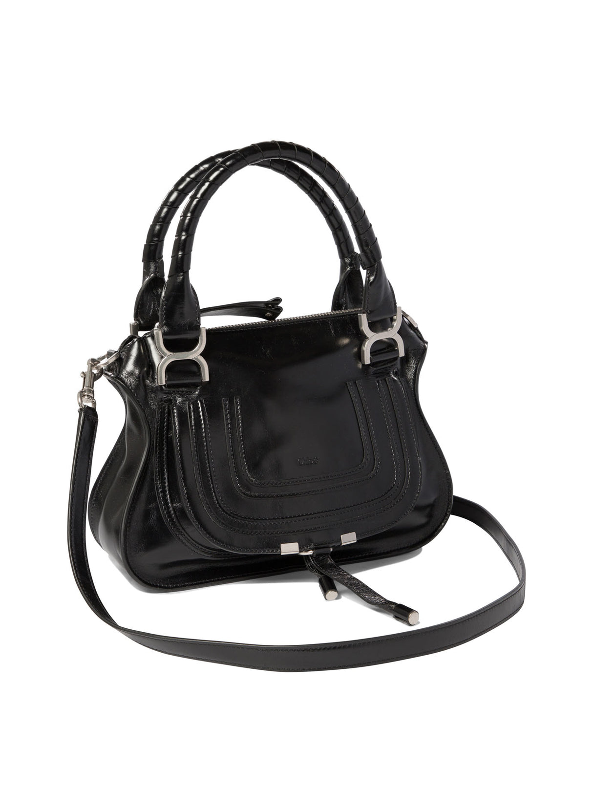 CHLOÉ Elegant Black Calfskin Mini Handbag