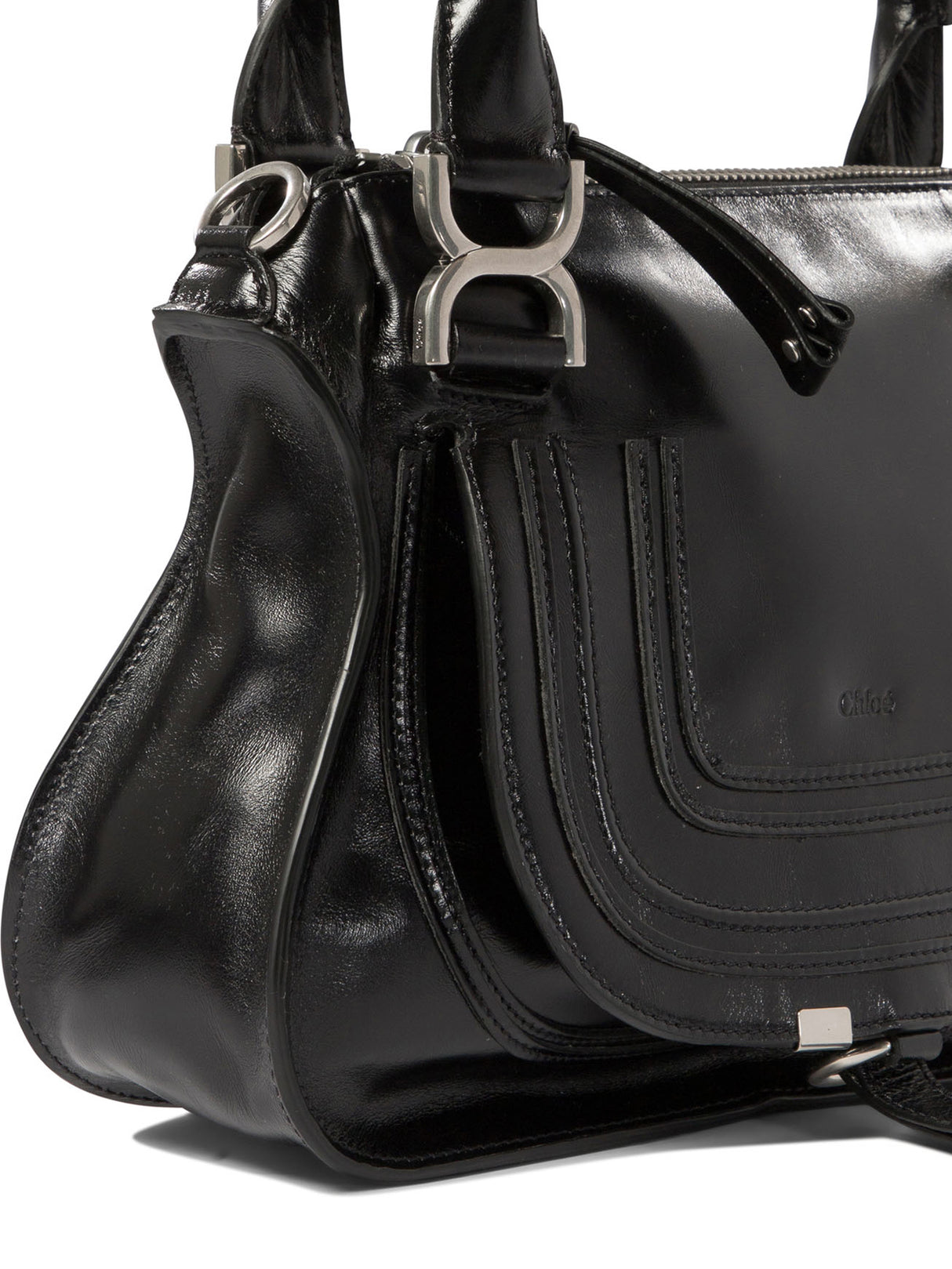 CHLOÉ Elegant Black Calfskin Mini Handbag