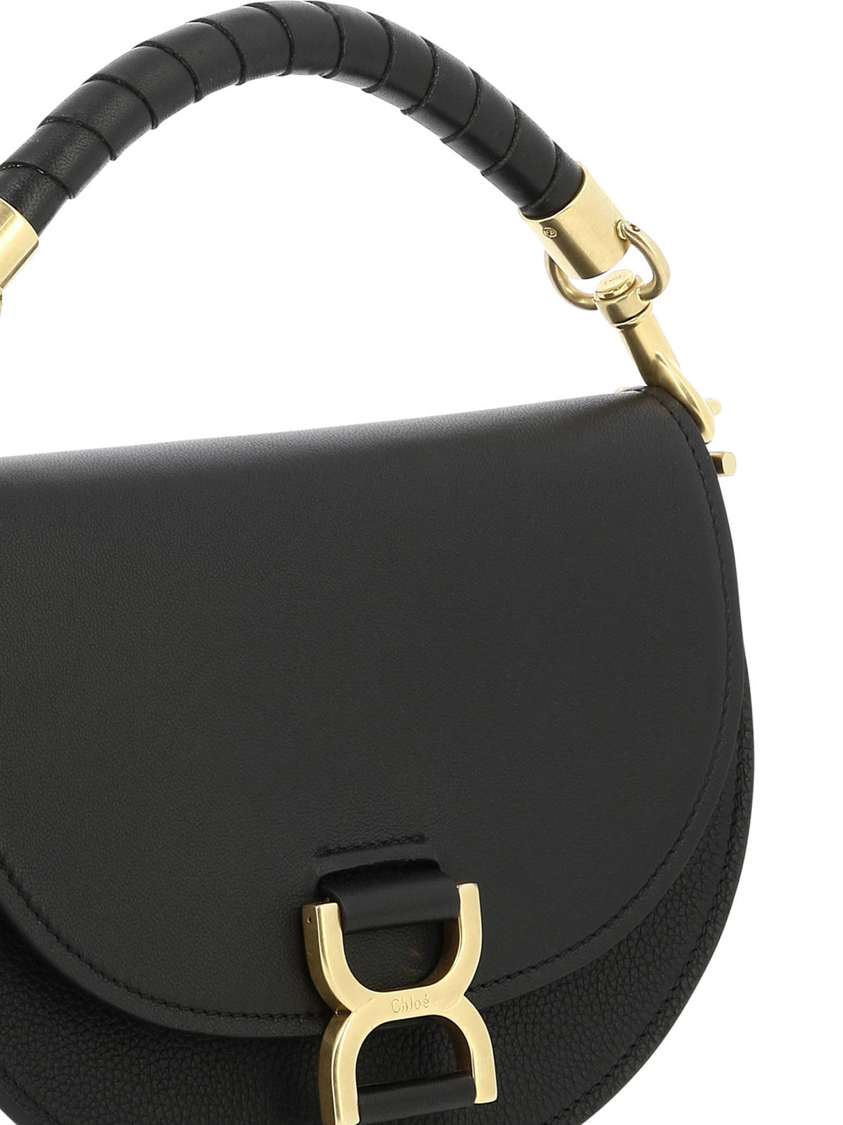 CHLOÉ Black Chain Flap Handbag for Women - SS24 Collection