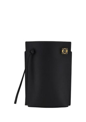 LOEWE Black Calfskin Dice Pocket Handbag for Women - SS24