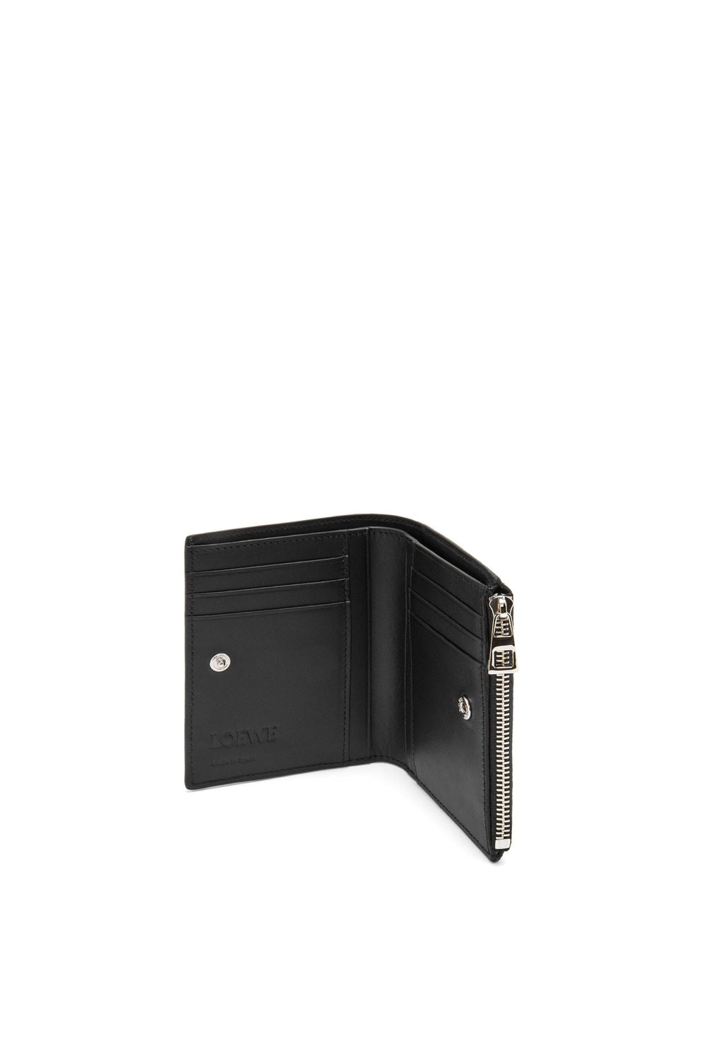 LOEWE Slim Mini Wallet in Black Calfskin