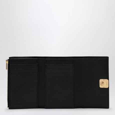 LOEWE Mini Black Leather Puffer Wallet