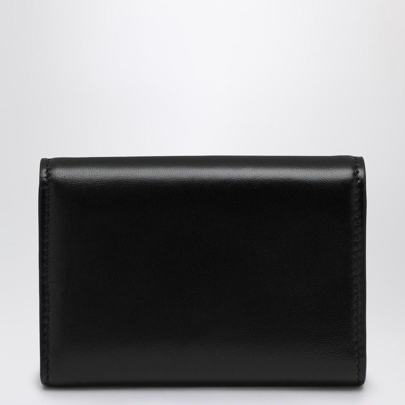 LOEWE Mini Black Leather Puffer Wallet