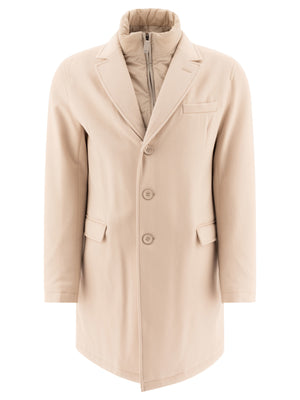 HERNO Classic Beige Wool Jacket with Natural Insulation