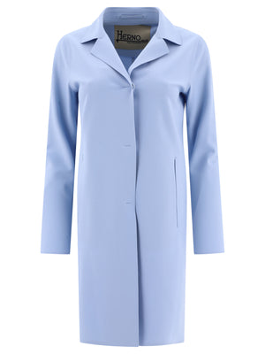 Áo khoác HERNO màu xanh nhẹ SS24 PEF cho phụ nữ