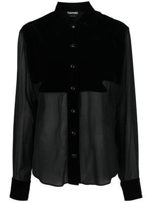 TOM FORD Black 23FW Women's Button-Up Shirt