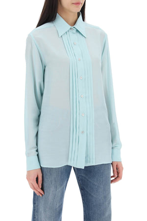 TOM FORD Fluid Semi-Transparent Blouse - Size 40