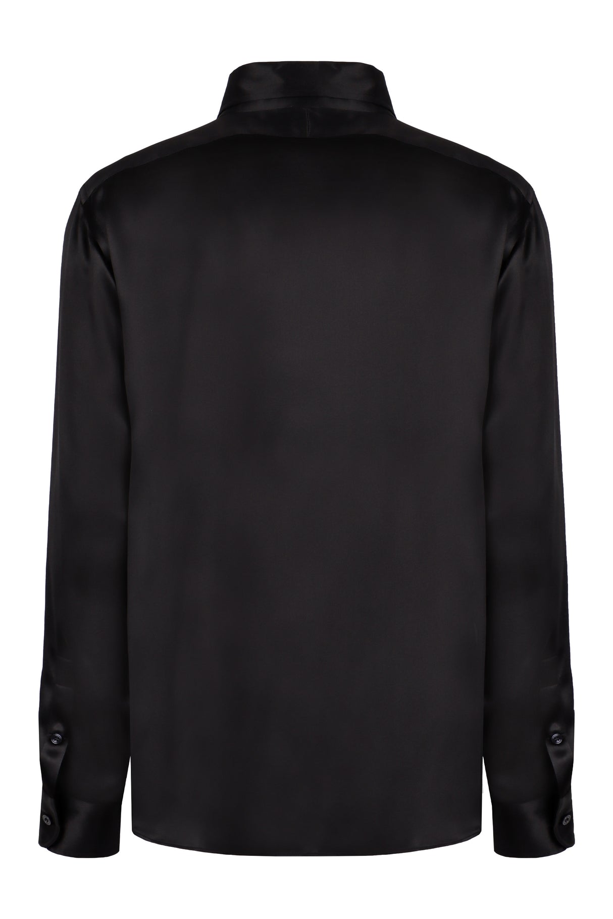 TOM FORD Luxurious Black Satin Silk Shirt