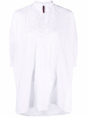女士白色纯棉衬衫-SS24系列