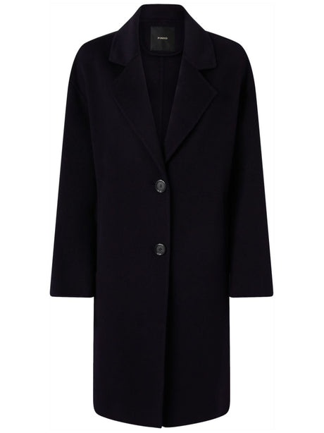 PINKO BLACK WOOL Jacket WITH NOTCHED LAPELS